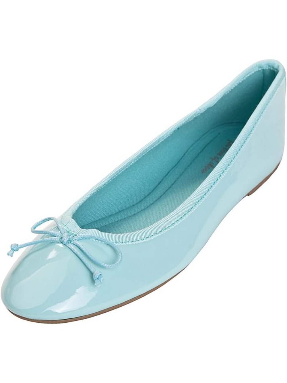 Women's Mint Memory Foam Cushion Insock Pointed Toe Patent Ballet Flats